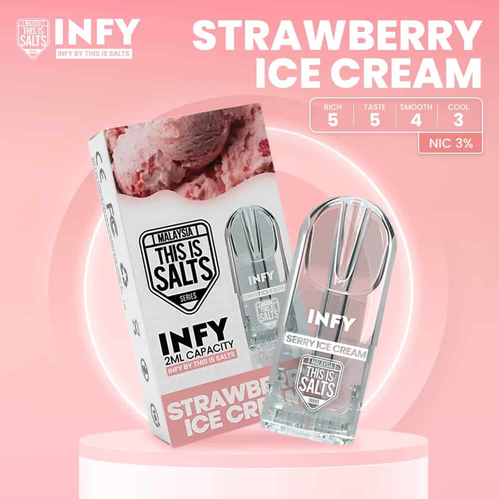INFY หัวใส รสไอศครีมสตรอเบอรี่ - 130 บาท