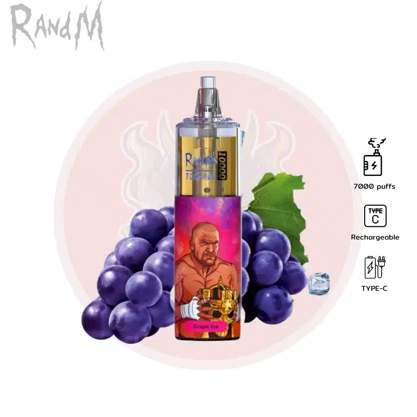 Randm 7000 Puffs องุ่นเย็น - 390 บาท