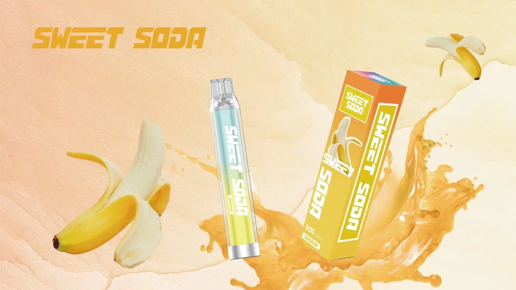 Sweet Soda กล้วย – 800 Puffs - 180 บาท
