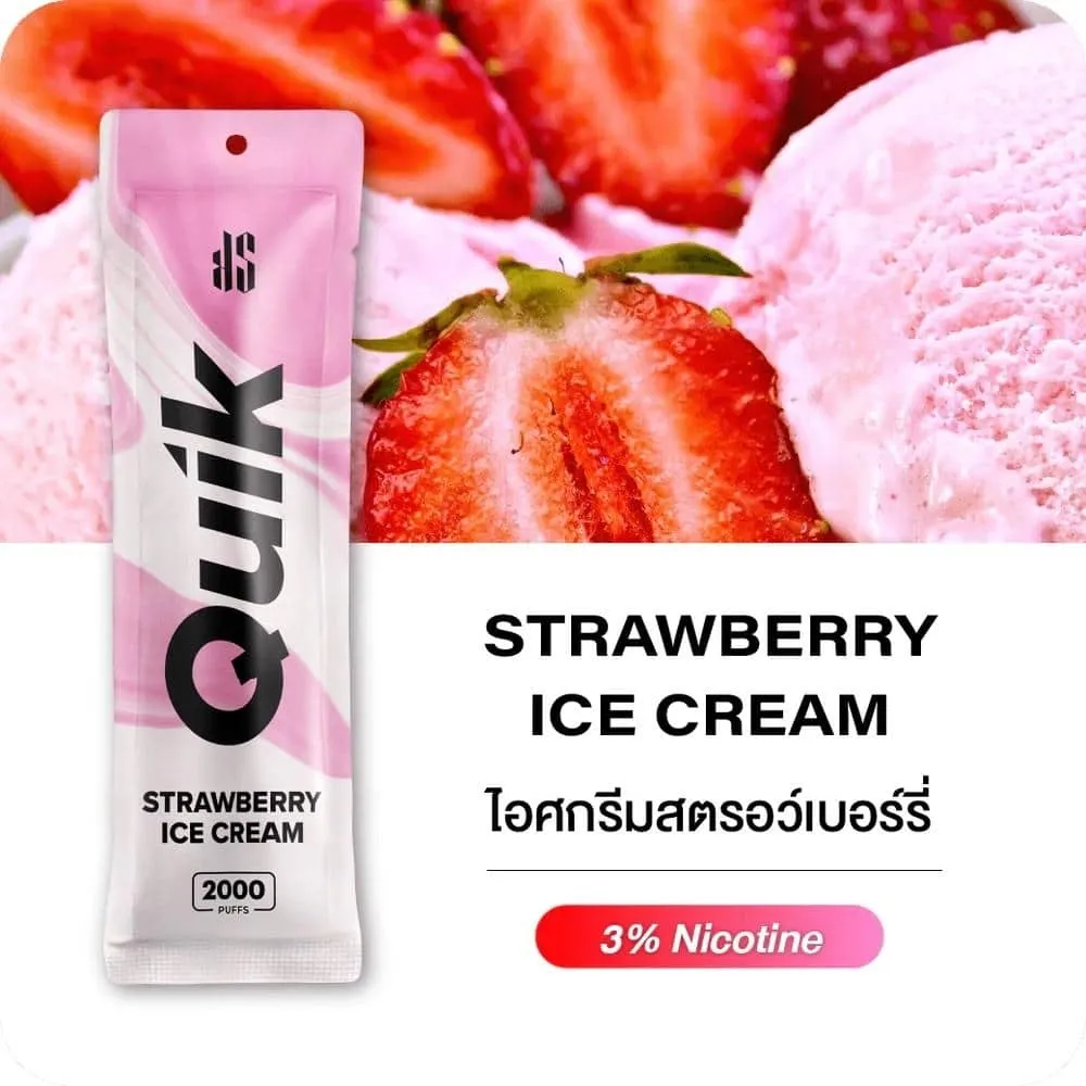 Quik 2000 คำ รสไอศกรีมสตอเบอรี่ - 290 บาท