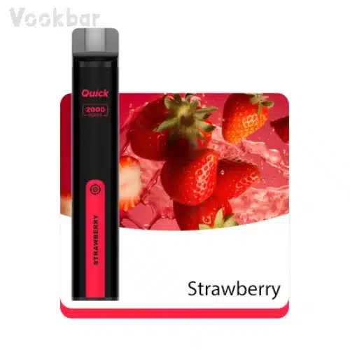 VookBar Quick สตรอเบอรี่เย็น – 2000 Puffs - 220 บาท