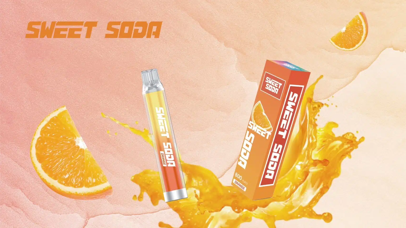 Sweet Soda ส้ม – 800 Puffs - 180 บาท