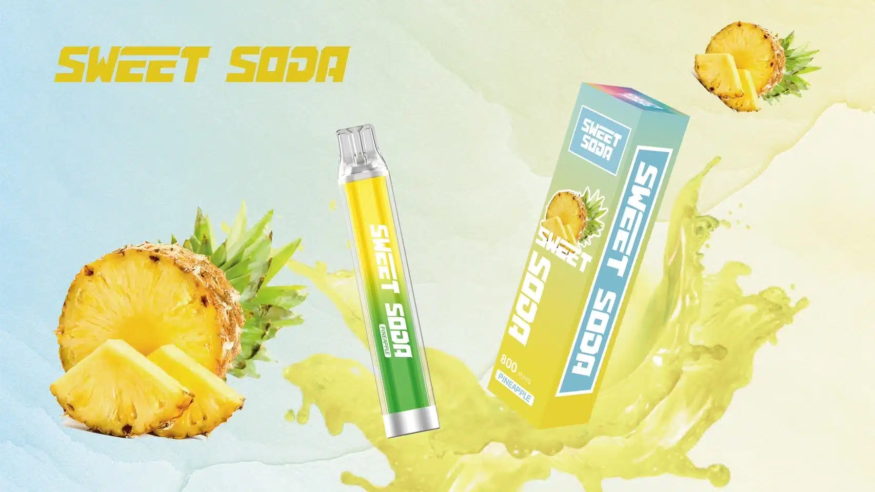 Sweet Soda สัปปะรด – 800 Puffs - 180 บาท