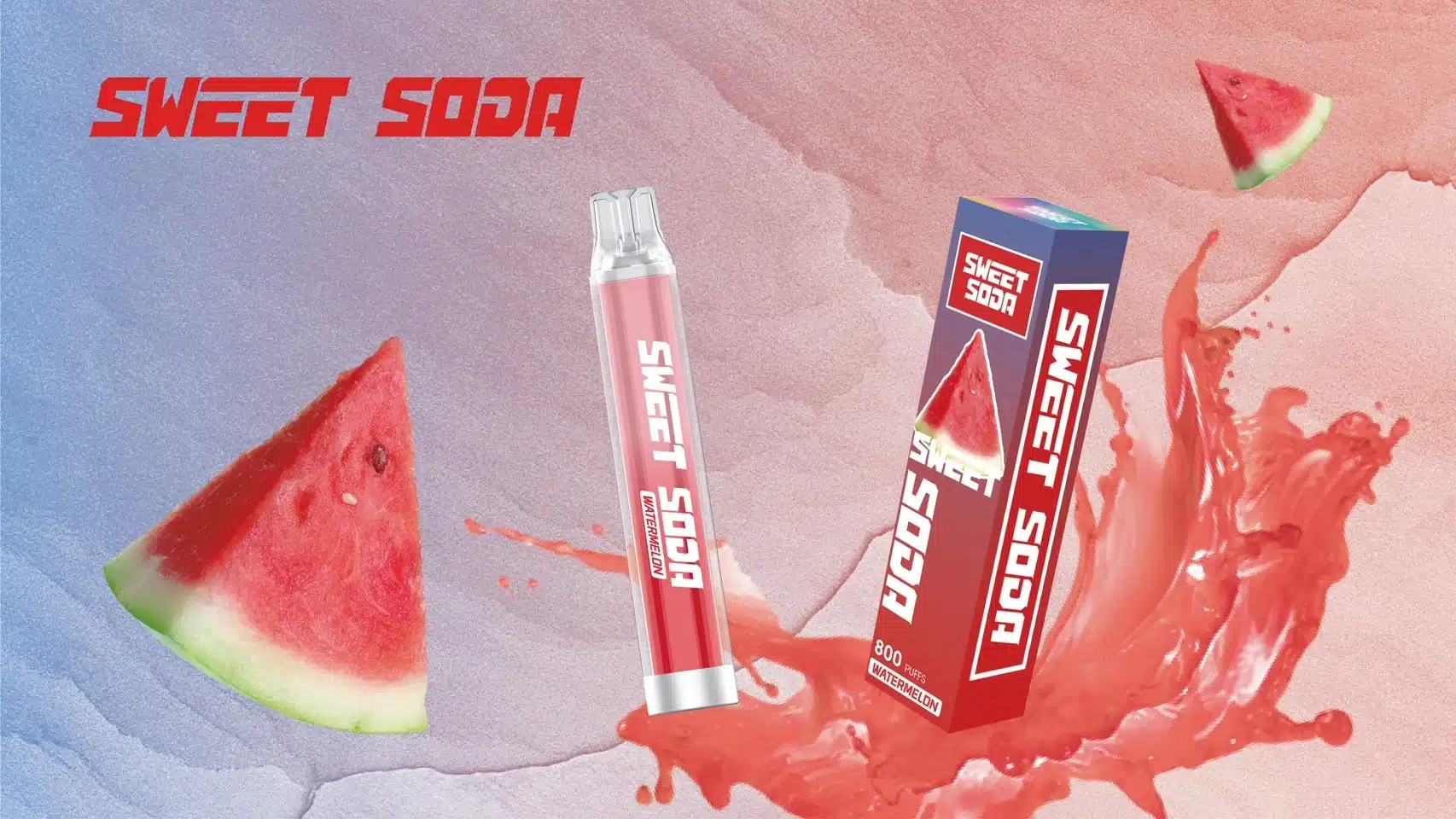 Sweet Soda แตงโม – 800 Puffs - 180 บาท