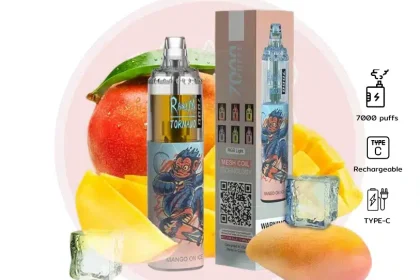 Randm 7000 Puffs มะม่วงออนไอซ์ - 390 บาท