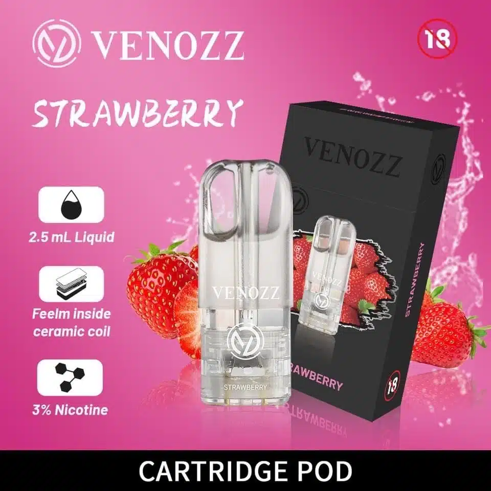 Venozz สตอร์วเบอรี่ เย็นกลาง - 130 บาท