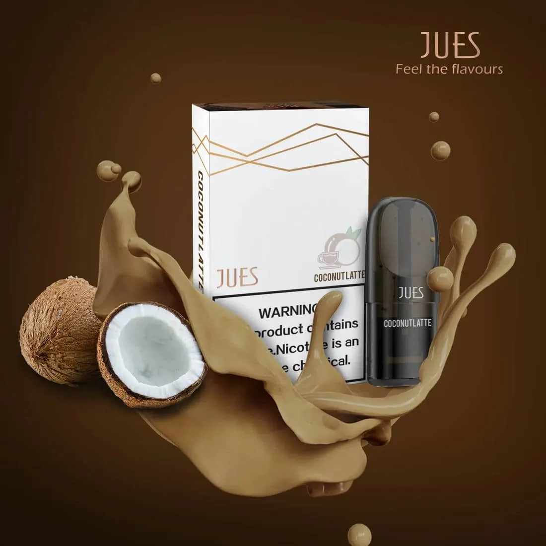 Jues รสลาเต้มะพร้าว - 140 บาท