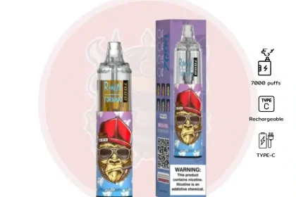 Randm 7000 Puffs น้ำมะนาวบลูราซ - 390 บาท