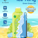 Elfbar Ice King องุ่นเขียวเย็น – 40000 Puffs - 1390 บาท