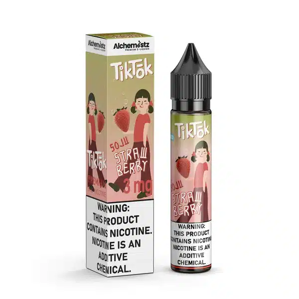 Tiktok โซจูสตอเบอรรี่ผสมโซดา 30 ml. - 140 บาท