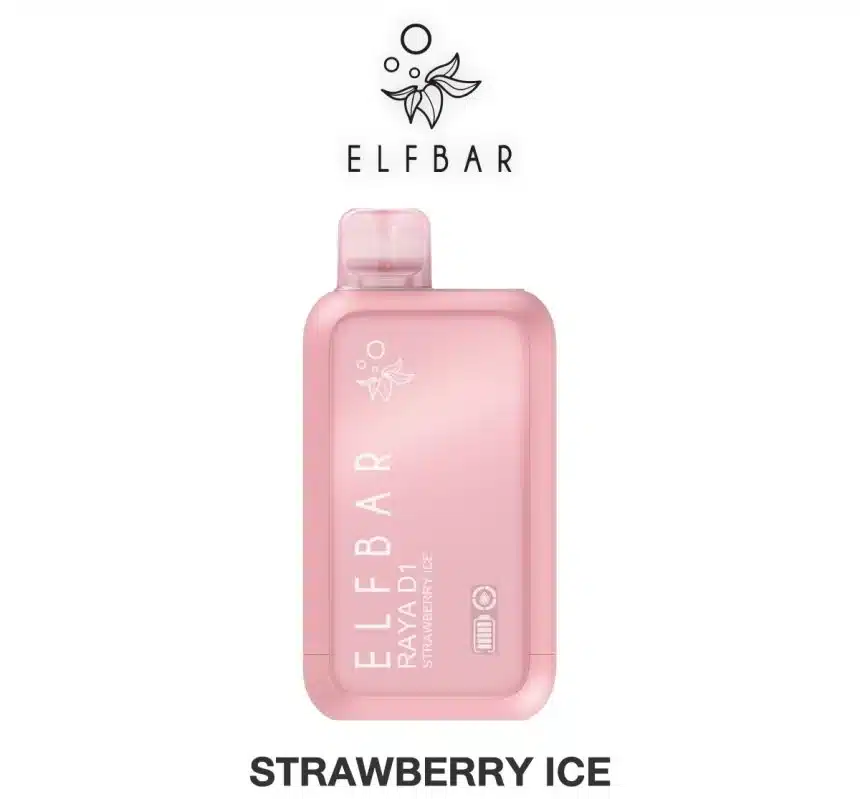 Elfbar RAYA สตรอว์เบอร์รี่ เย็น – 10000 Puffs - 420 บาท