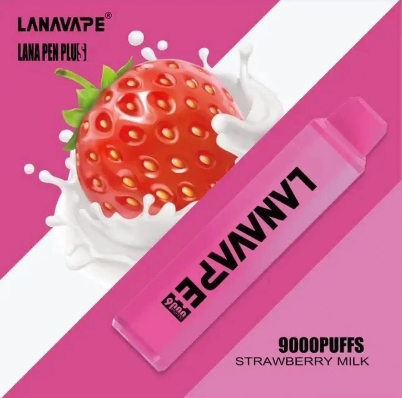 Lanna Vape นมสตอร์เบอรี่ – 9000 Puffs - 420 บาท