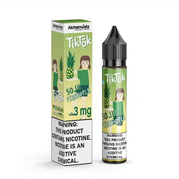 Tiktok โซจูสัปปะรดผสมโซดา 30 ml. - 140 บาท