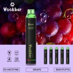 VookBar Scor องุ่นเย็น – 5000 Puffs - 350 บาท