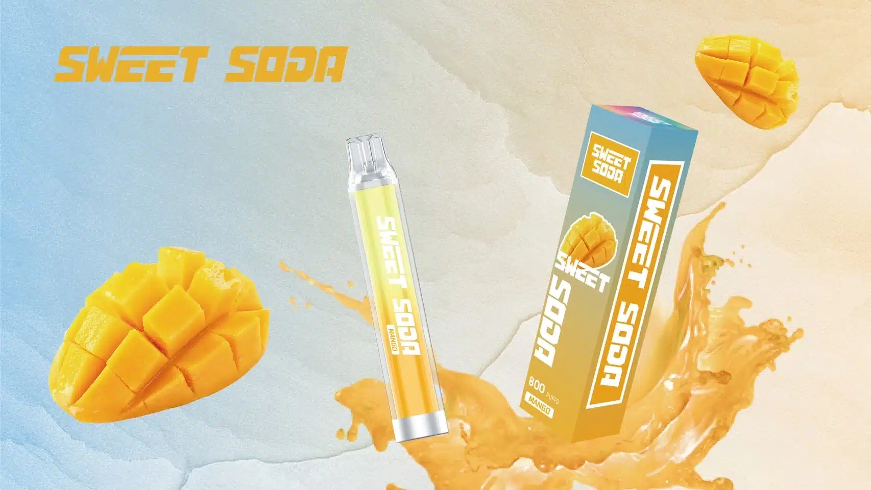 Sweet Soda มะม่วง – 800 Puffs - 180 บาท