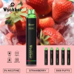 VookBar Scor สตรอเบอรี่เย็น – 5000 Puffs - 350 บาท