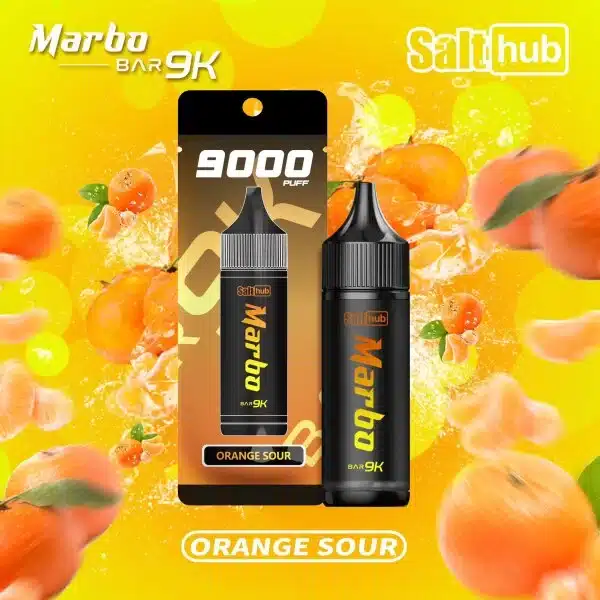 พอตใช้แล้วทิ้ง Marbo ส้มเปรี้ยว – 9000 Puffs - 390 บาท
