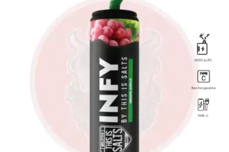 INFY 6000 Puffs แอปเปิ้ลองุ่น (Grape Apple) - 350 บาท