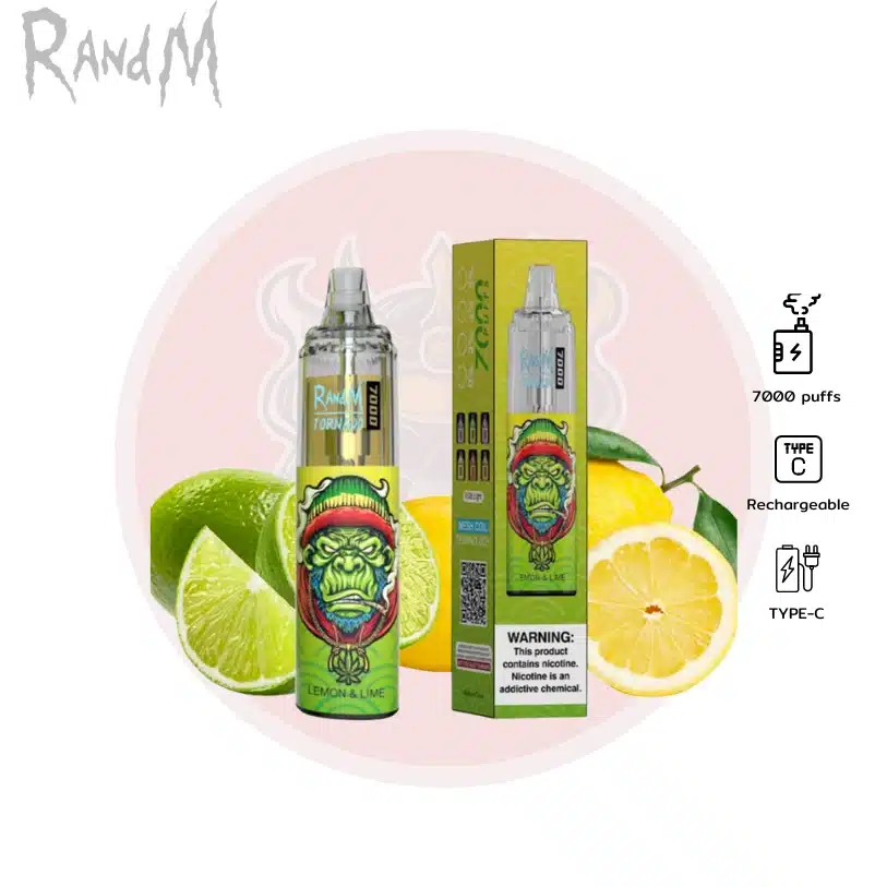 Randm 7000 Puffs เลม่อนมะนาว - 390 บาท