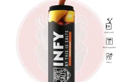 INFY 6000 Puffs มะม่วงพีช (Mango peach) - 350 บาท
