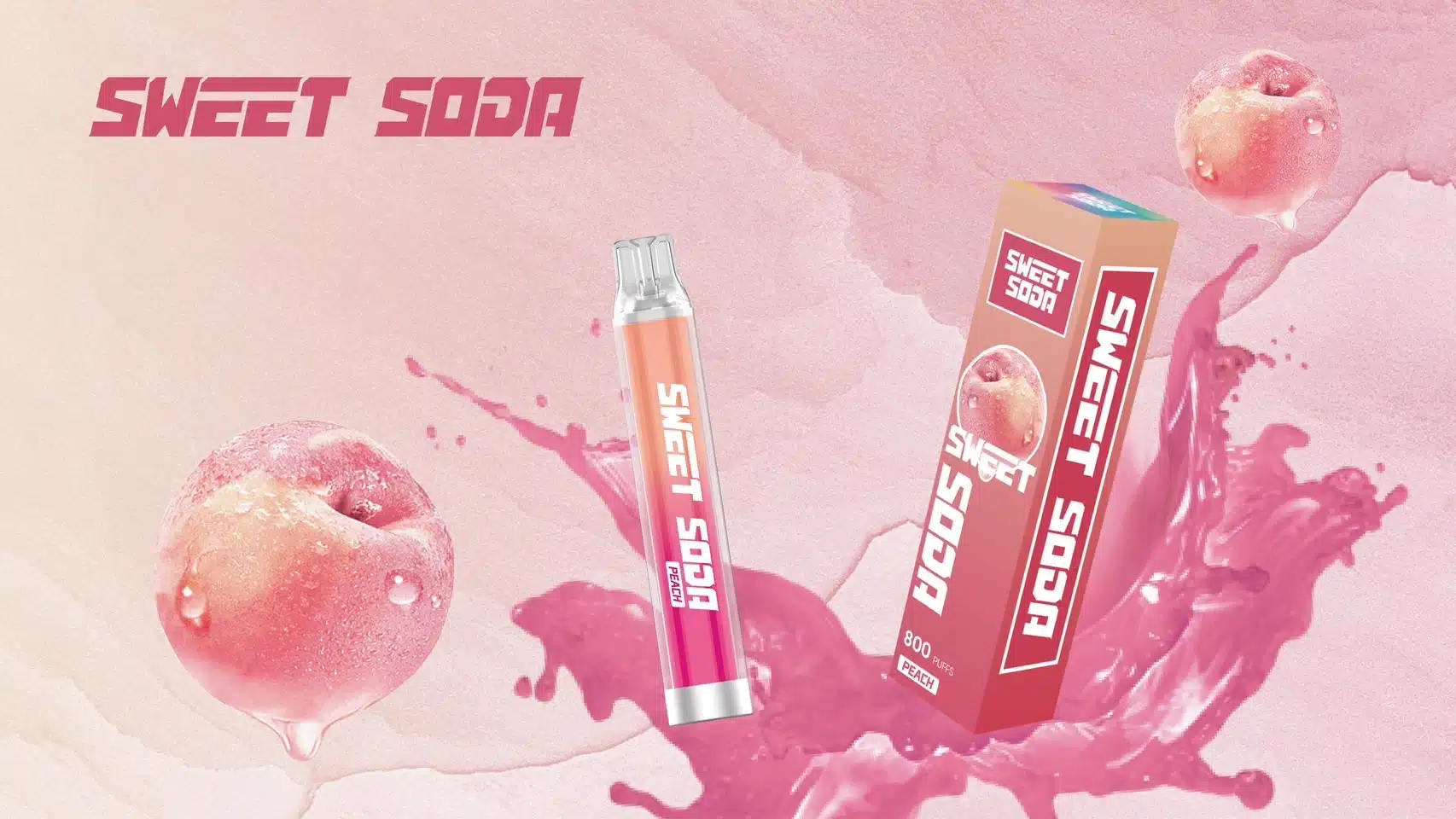 Sweet Soda พีช – 800 Puffs - 180 บาท