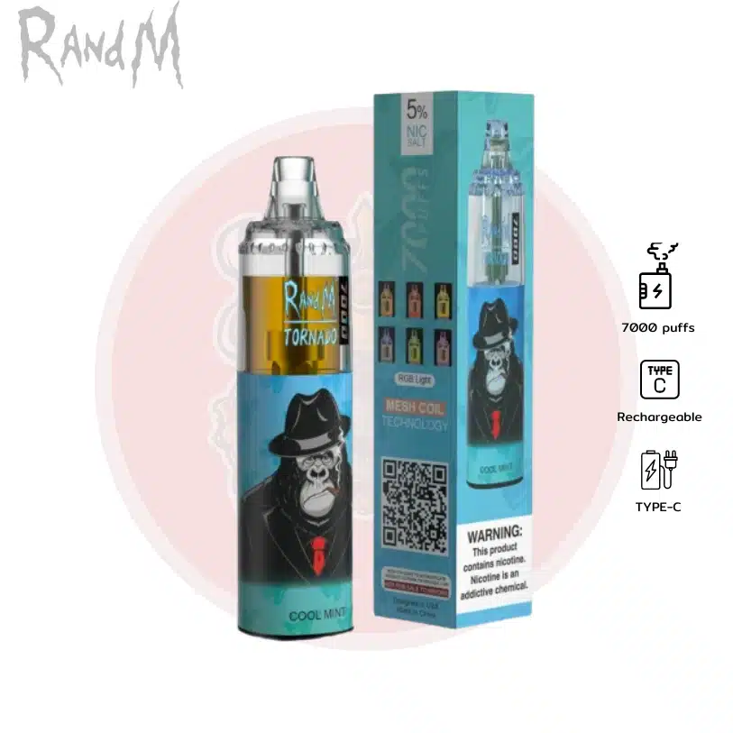 Randm 7000 Puffs มิ้นท์เย็น - 390 บาท