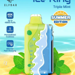 Elfbar Ice King มิ้นต์เย็นสามชั้น – 40000 Puffs - 1390 บาท