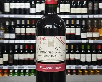 ภาพ (ลัง 12 ขวด) Lamothe Parrot Original Classic Red ประกอบบทความ มุมที่ 1