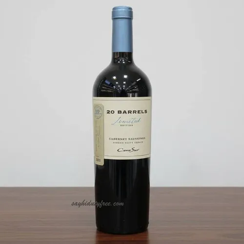 Cono Sur 20 Barrels Limited Cabernet Sauvignon 2020 / 1 ลัง 11,500 บาท มุมที่ 1 ภาพ Cono Sur 20 Barrels Limited Cabernet Sauvignon 2020 / 1 ลัง 11,500 บาท ประกอบบทความ มุมที่ 1
