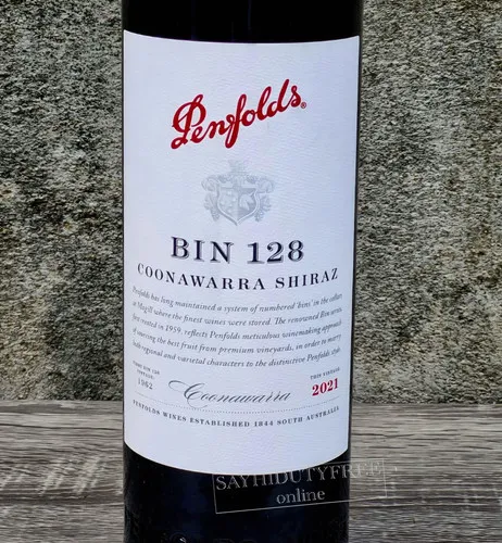 (ลัง 12 ขวด) PenfoldsBin 128 Coonawarra Shiraz 2021 มุมที่ 1 ภาพ (ลัง 12 ขวด) PenfoldsBin 128 Coonawarra Shiraz 2021 ประกอบบทความ มุมที่ 1